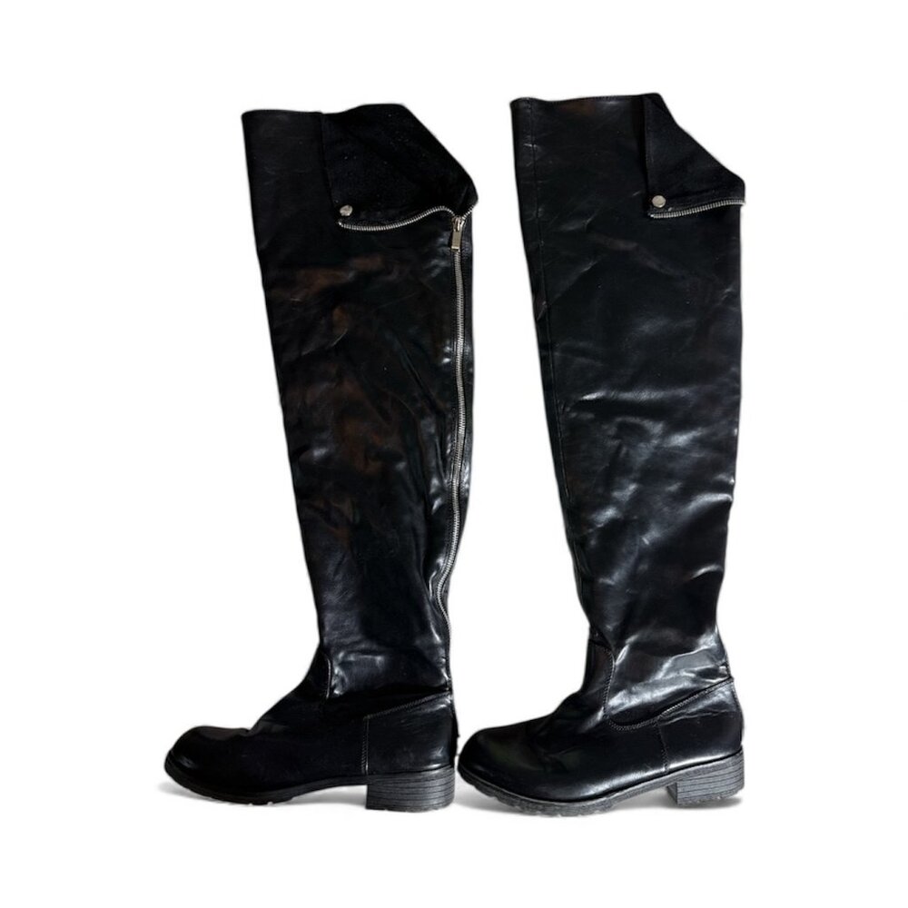 Lady Godiva Women’s Over the Knee Boots Size 7.5 – Black Tall Fashion Boots